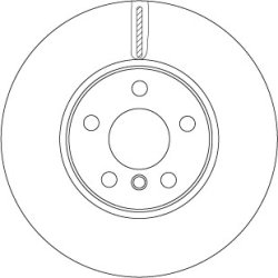 Brake Disc TRW DF6747S OE Ref 6 799 351