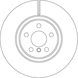 Brake Disc TRW DF6749S OE Ref 34106891080