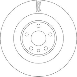 Brake Disc TRW DF6750S OE Ref 4M0 615 601 J