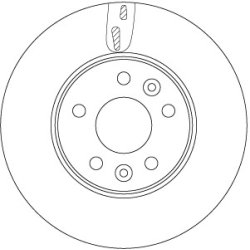 Brake Disc TRW DF6751S OE Ref 44 22 285
