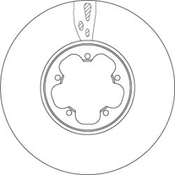 Brake Disc TRW DF6752S OE Ref 1842633