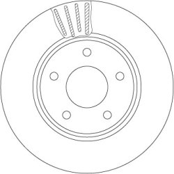 Brake Disc TRW DF6754 OE Ref 402063NA0A