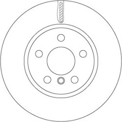 Brake Disc TRW DF6757 OE Ref 34 11 8 835 362