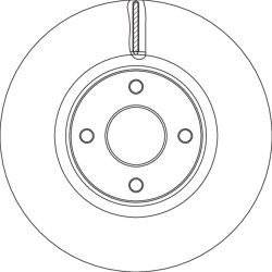 Brake Disc TRW DF6761S OE Ref 2147409