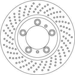Brake Disc TRW DF6778S OE Ref 981 351 401 01