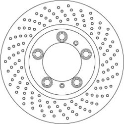Brake Disc TRW DF6779S OE Ref 981 351 402 01