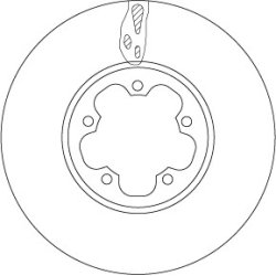 Brake Disc TRW DF6781S OE Ref 1543340