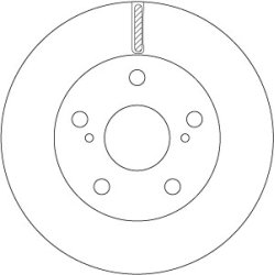 Brake Disc TRW DF6782S OE Ref 43512-0K030