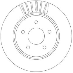 Brake Disc TRW DF6789 OE Ref 43 20 64C E0A