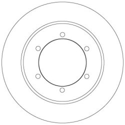 Brake Disc TRW DF6790 OE Ref 43206-MB600-