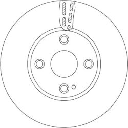 Brake Disc TRW DF6793 OE Ref D09T-33-251