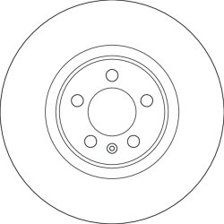 Brake Disc TRW DF6797S OE Ref 2Q0615301J