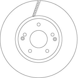 Brake Disc TRW DF6804 OE Ref 4144134000