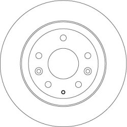 Disque de frein TRW DF6807 pour MAZDA CX-3 OE D10E-26-251