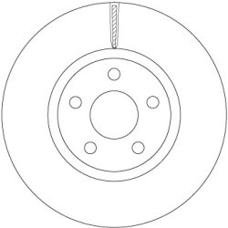 Brake Disc TRW DF6810S OE Ref E1GC-1125-AB