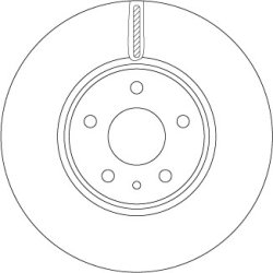 Brake Disc TRW DF6811 OE Ref DG9C1125AD