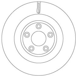 Brake Disc TRW DF6816S OE Ref T2R5941