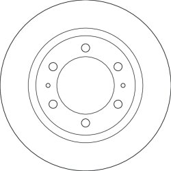 Brake Disc TRW DF6817S OE Ref 435120K230
