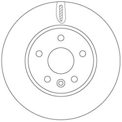 Brake Disc TRW DF6819 OE Ref 13597460
