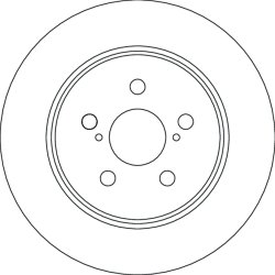 Brake Disc TRW DF6828 OE Ref 42431K0010