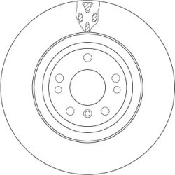 Brake Disc TRW DF6833S OE Ref 1664210612