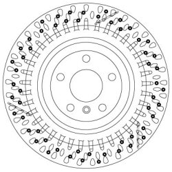 Brake Disc TRW DF6835S OE Ref 166 423 05 12
