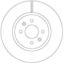 Brake Disc TRW DF6842 OE Ref 51712-C8500