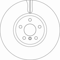 Brake Disc TRW DF6845S OE Ref 34 10 6 881 045