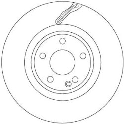 Brake Disc TRW DF6867 OE Ref 40206-5DH0A