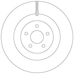 Brake Disc TRW DF6871 OE Ref 1936713