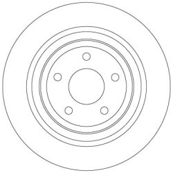 Brake Disc TRW DF6872 OE Ref 1936154