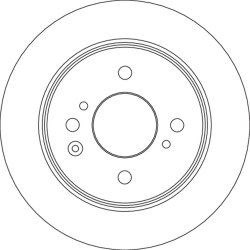 Brake Disc TRW DF6875 OE Ref 42510TZEJ00