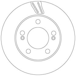 Brake Disc TRW DF6878S OE Ref 4144109000