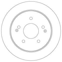 Disque de frein TRW DF6879S pour SSANGYONG ACTYON, KORANDO OE 4840134001