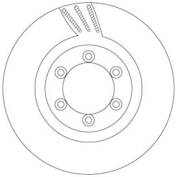 Brake Disc TRW DF6881 OE Ref 4144108030