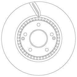 Brake Disc TRW DF6883S OE Ref 4840121102
