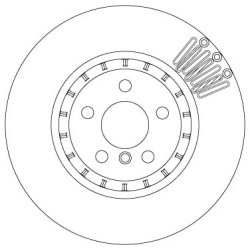 Brake Disc TRW DF6892S OE Ref 6 860 925