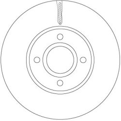Brake Disc TRW DF6898 OE Ref 2026104