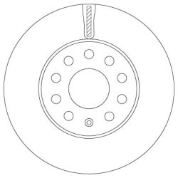 Brake Disc TRW DF6903S OE Ref 5Q0 615 301 A