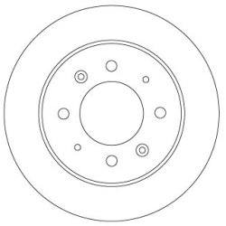 Disque de frein TRW DF6907 pour KIA CERATO