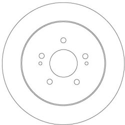 Brake Disc TRW DF6909 OE Ref MR569681