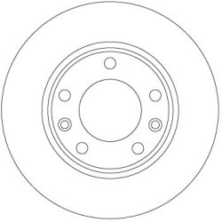 Brake Disc TRW DF6910 OE Ref 16 107 619 80