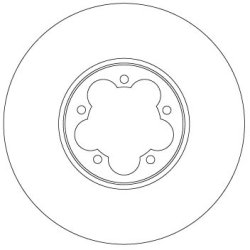 Brake Disc TRW DF6921S OE Ref BK31-1125-AC