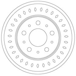 Brake Disc TRW DF6925S OE Ref 16 124 357 80