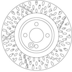 Brake Disc TRW DF6930S OE Ref 6 855 782