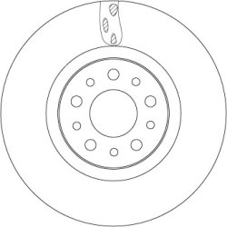 Brake Disc TRW DF6933 OE Ref 52067394