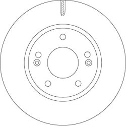 Brake Disc TRW DF6936 OE Ref 51712-G2100