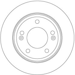 Brake Disc TRW DF6937 OE Ref 58411-G2300
