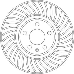 Brake Disc TRW DF6950S OE Ref 80A 615 301 E