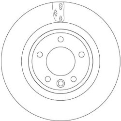 Brake Disc TRW DF6956S OE Ref HPLA2A315AA